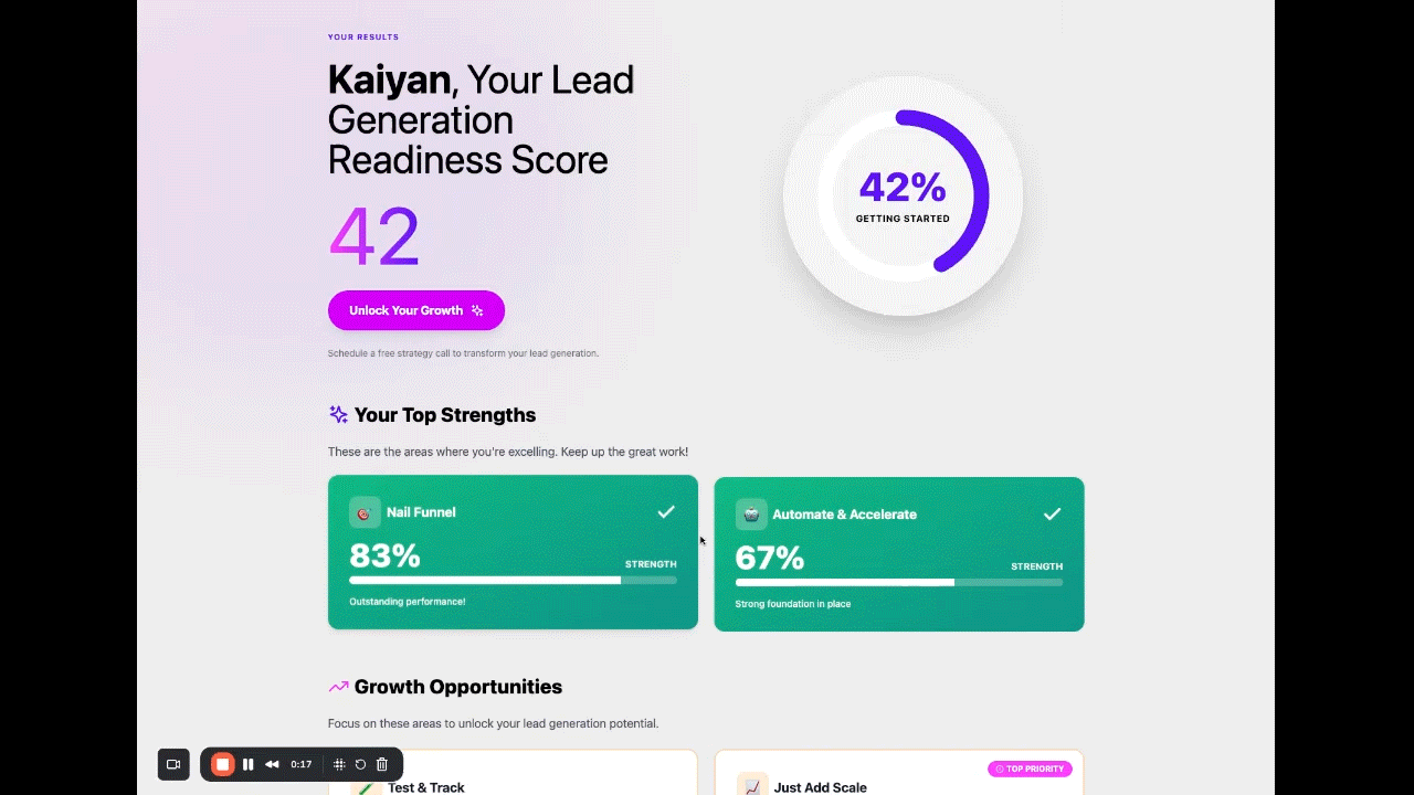 Lead Generation Readiness Scorecard